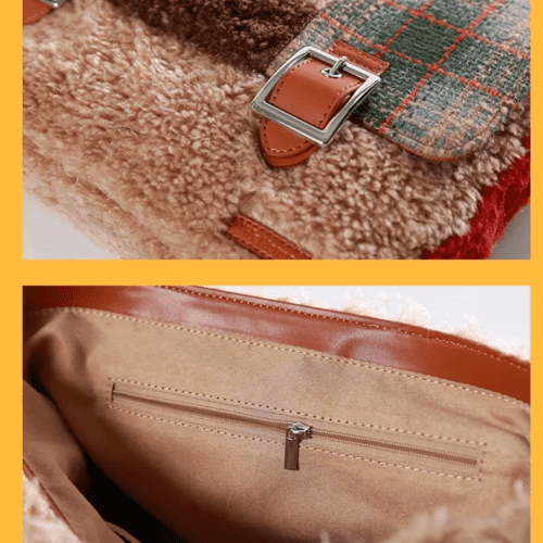 PlushPlaidCrossbodyBag1