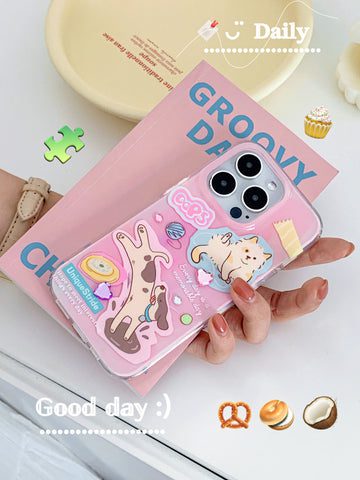 PuppiesandCatPrintedPhoneCase1 2e9d8a67 f956 4d21 ba52