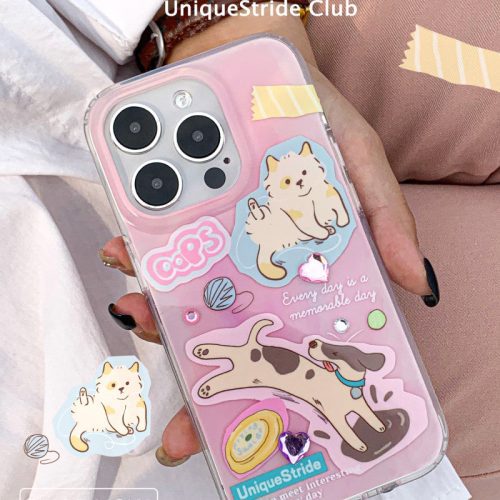 PuppiesandCatPrintedPhoneCase3