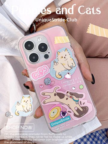 PuppiesandCatPrintedPhoneCase3 fd61fa89 4056 40d6 b441