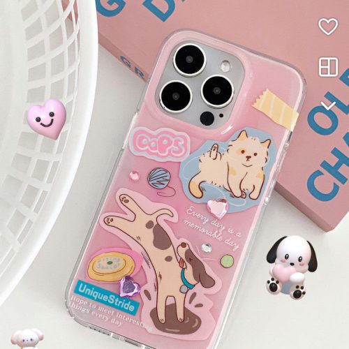 PuppiesandCatPrintedPhoneCase5