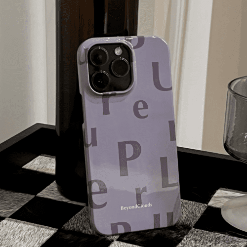 PurpleAlphabetPrintedPhoneCase5