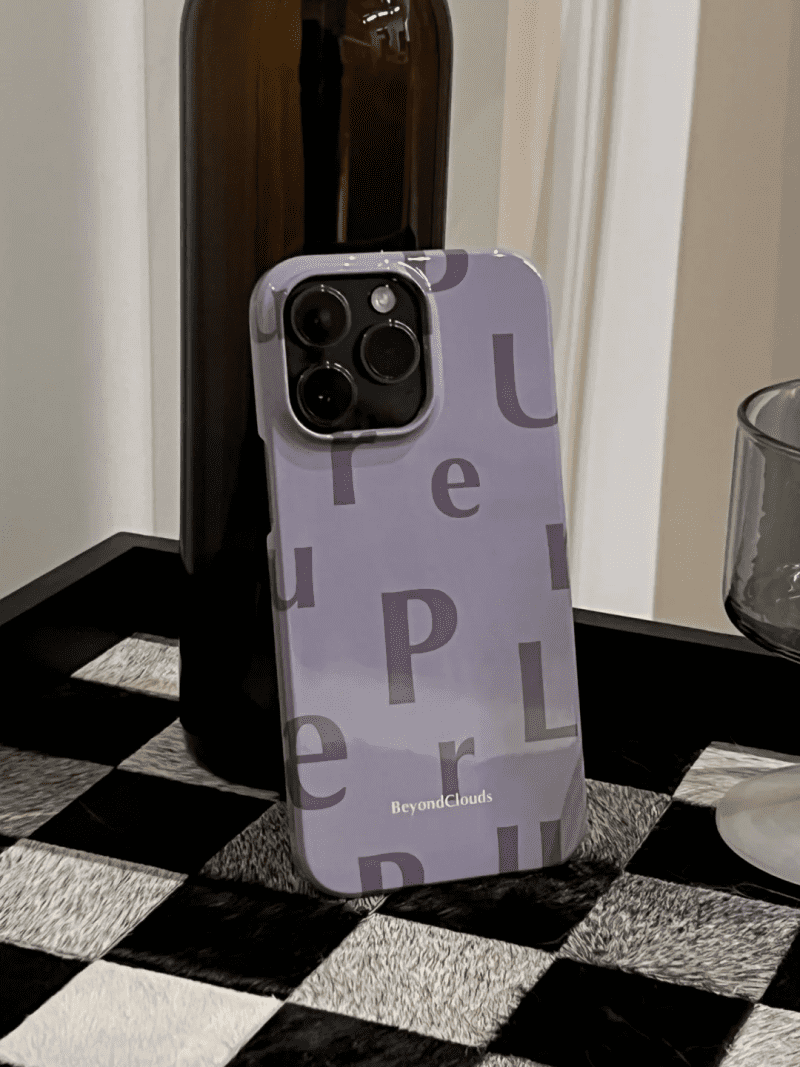 PurpleAlphabetPrintedPhoneCase5