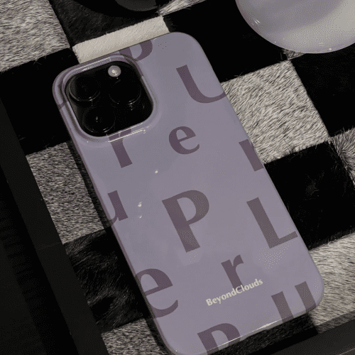 PurpleAlphabetPrintedPhoneCase6