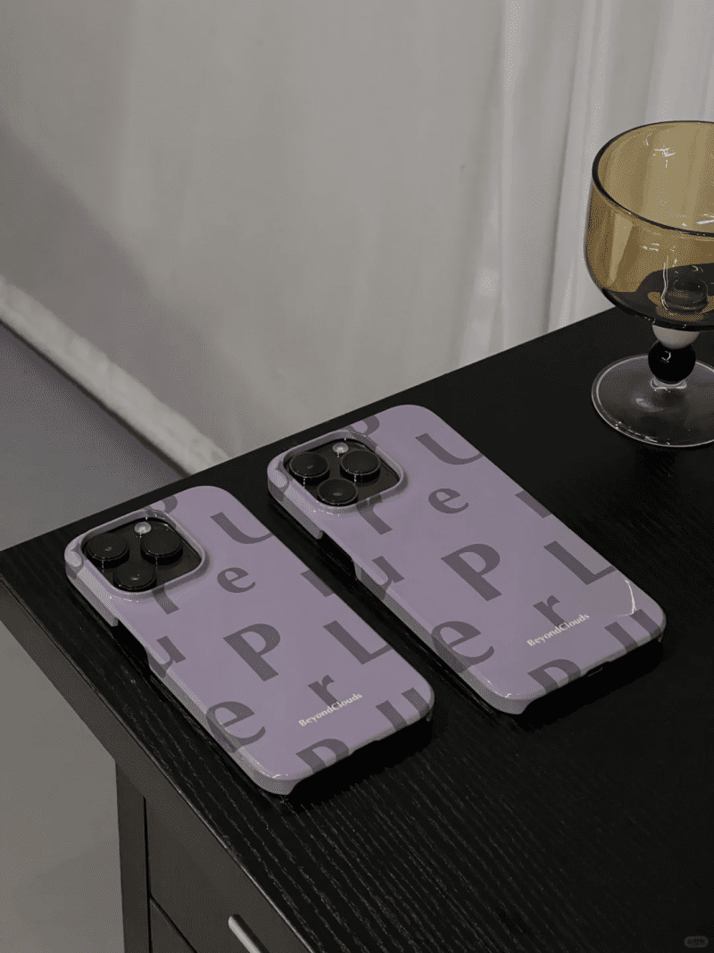 PurpleAlphabetPrintedPhoneCase7