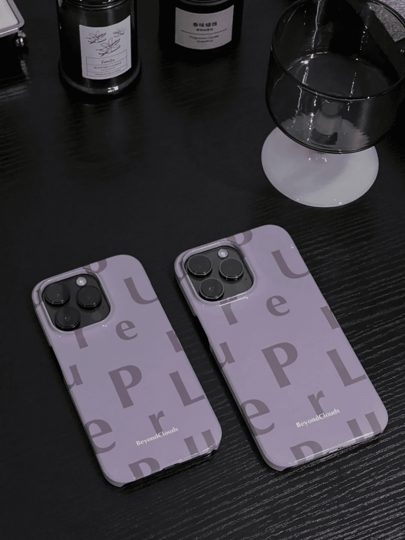 PurpleAlphabetPrintedPhoneCase8