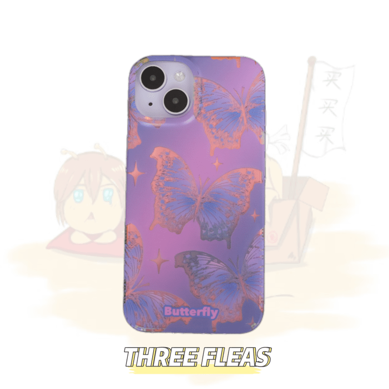 PurpleButterflyLaserPhoneCase1