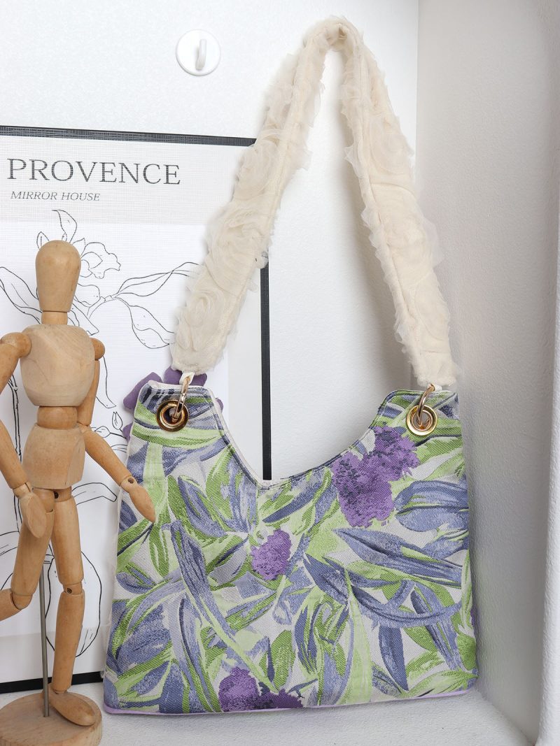 PurpleIrisChiffonCatBowShoulderBag14