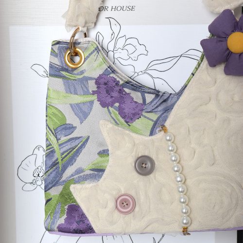 PurpleIrisChiffonCatBowShoulderBag6