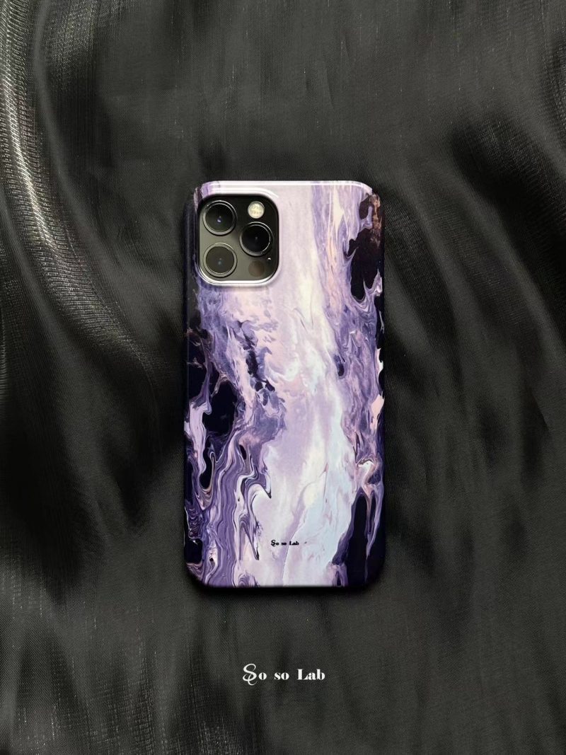 PurpleLightRiverPrintedPhoneCase1