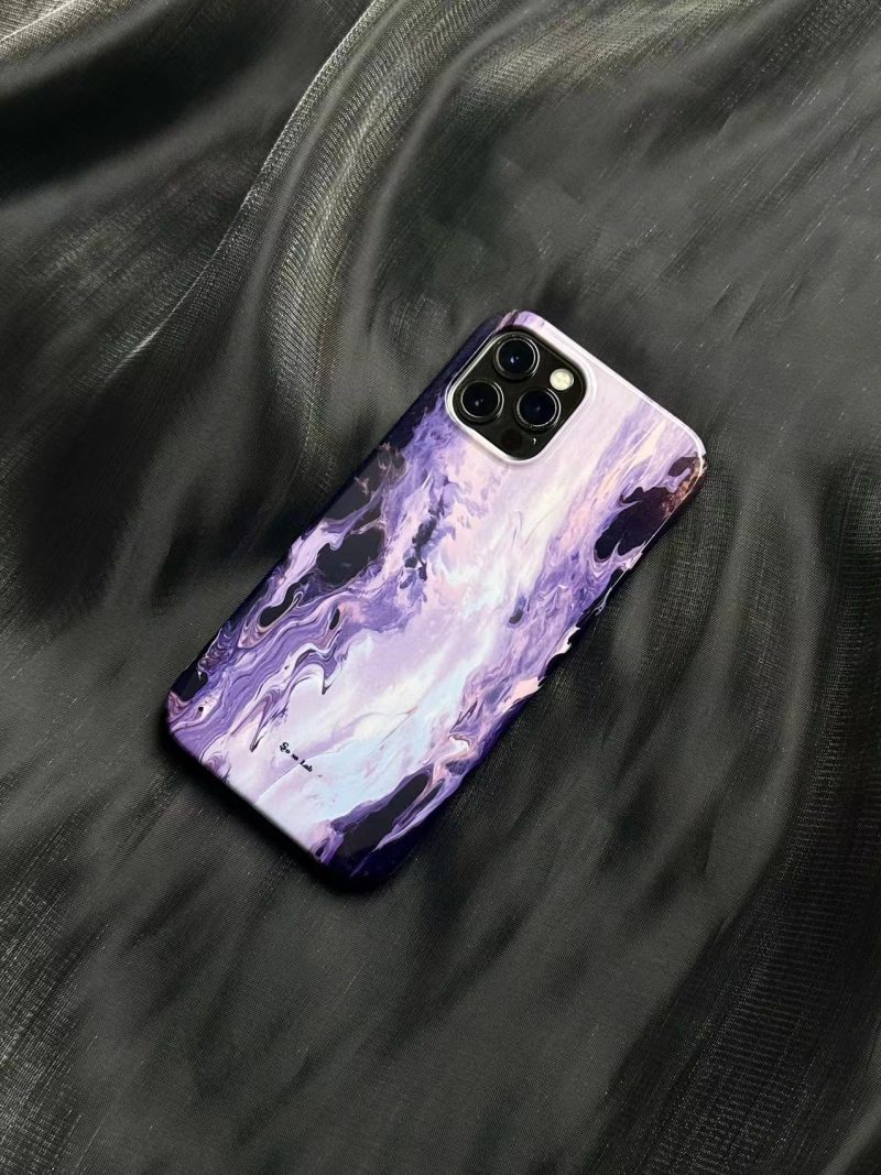 PurpleLightRiverPrintedPhoneCase2