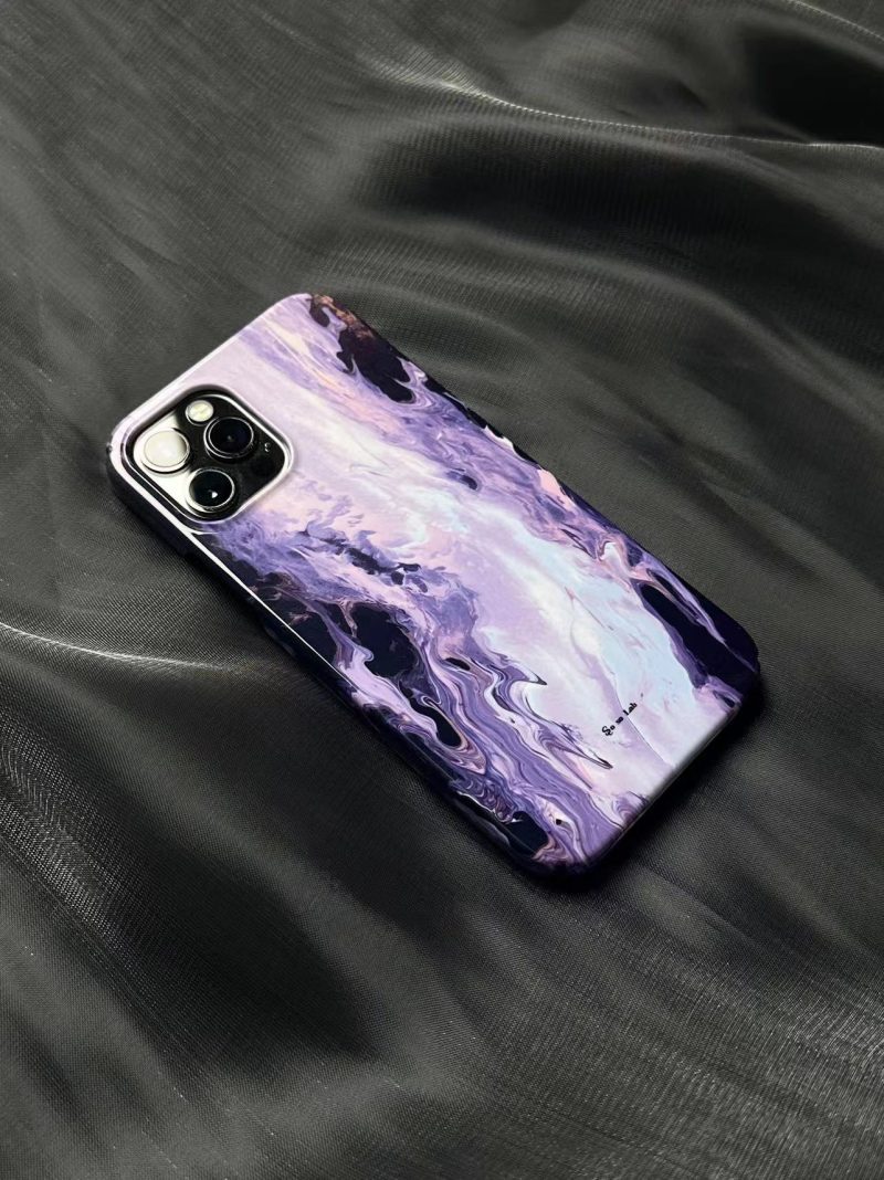 PurpleLightRiverPrintedPhoneCase3