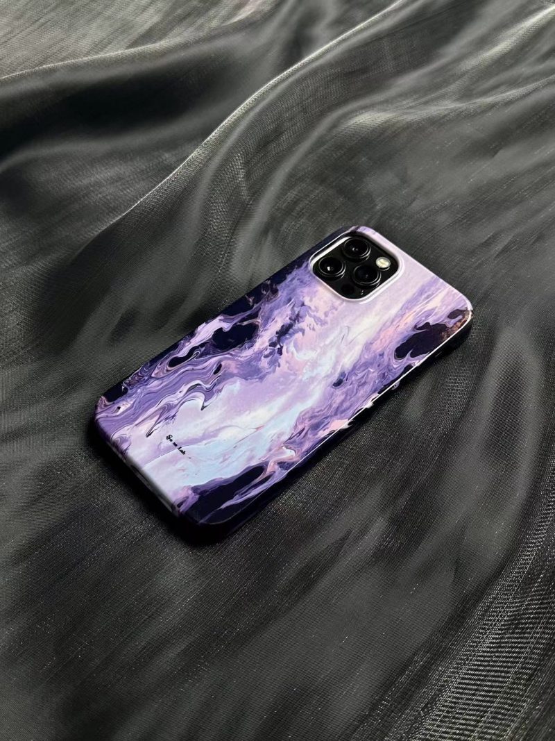 PurpleLightRiverPrintedPhoneCase4