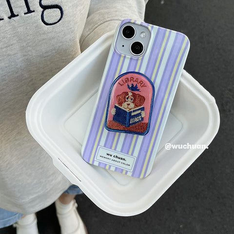 PurpleStripedPuppyPhoneCase2 fb6f049c 8bd7 4614 b886