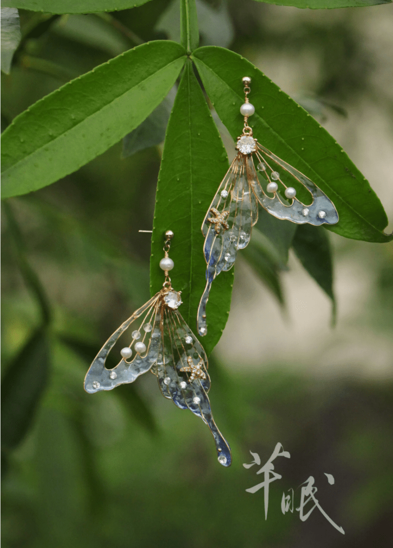 RainButterflyWingsEarrings1