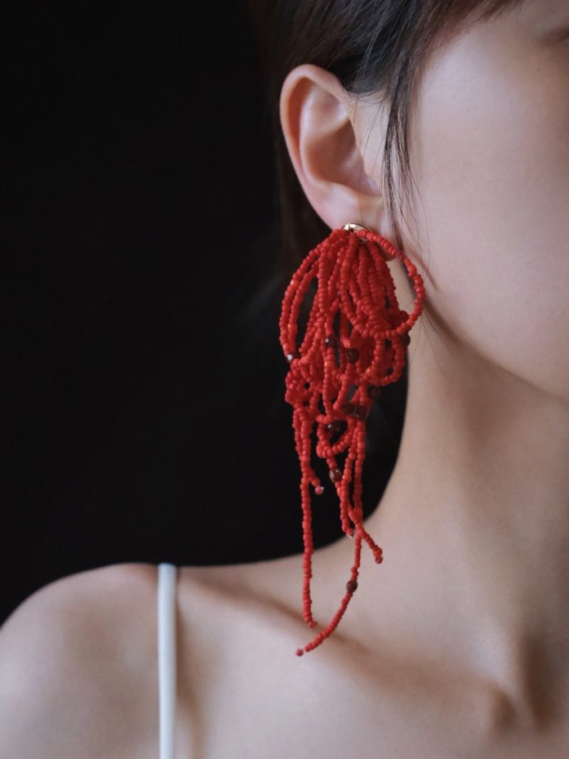 RedBeadedHoopsEarrings2 931d02f1 7f3b 4f63 9537 9481a21ec0db