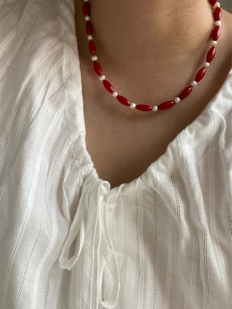 RedBeadedPearlNecklace2