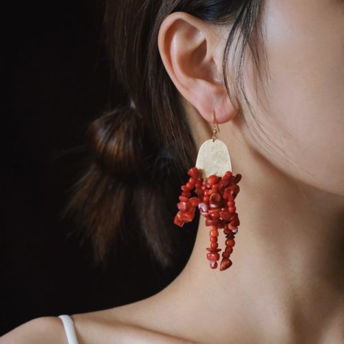 RedBeadedStatementEarrings1 da24f419 2950 4ca3 99a8 2ae120b379a9