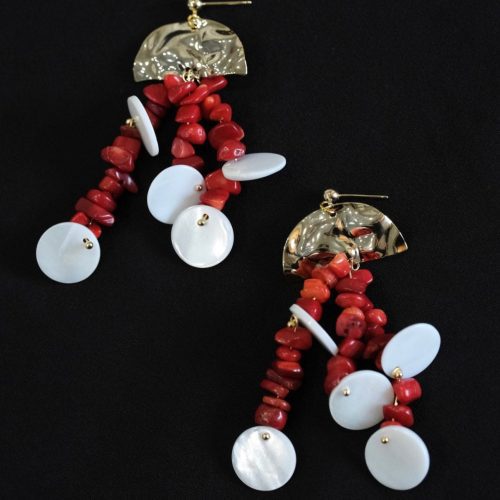 RedBeadedStatementEarrings3