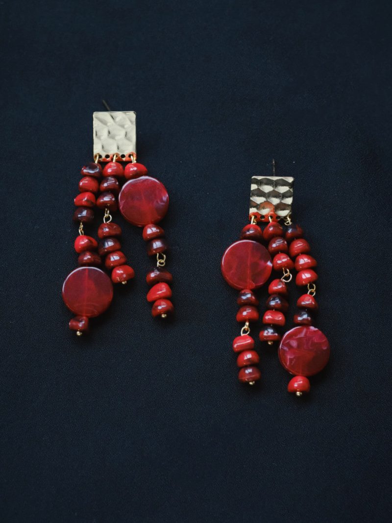 RedBeadedStatementEarrings3 2c9b0dd2 fcfd 44f1 8fbc d67b3b5575a6