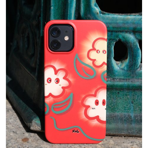 RedCartoonFlowerPrintedPhoneCase3