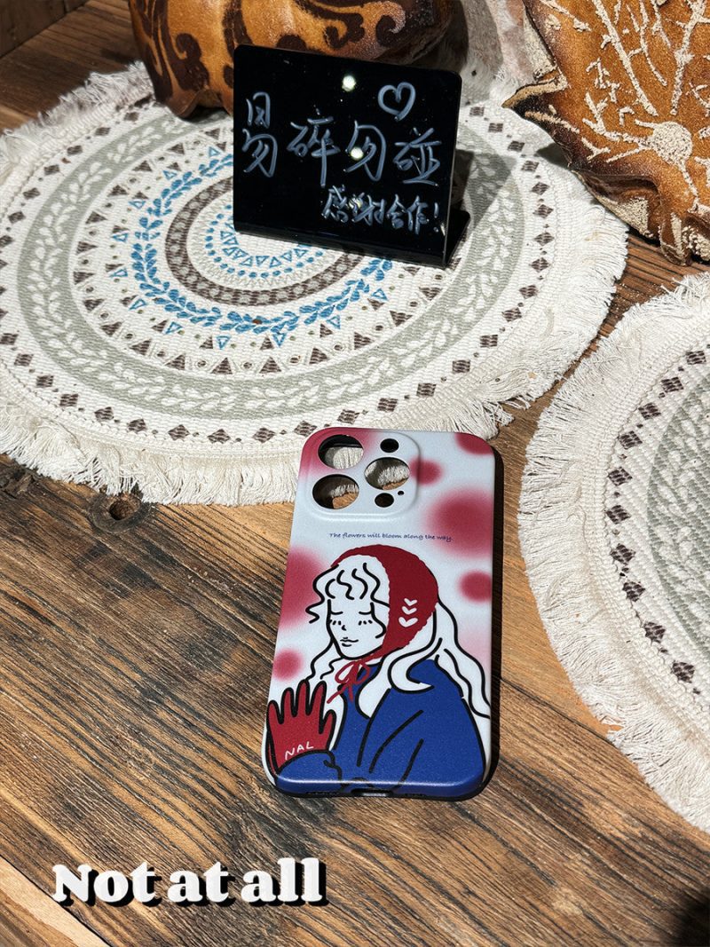 RedHatGirlPrintedPhoneCase2