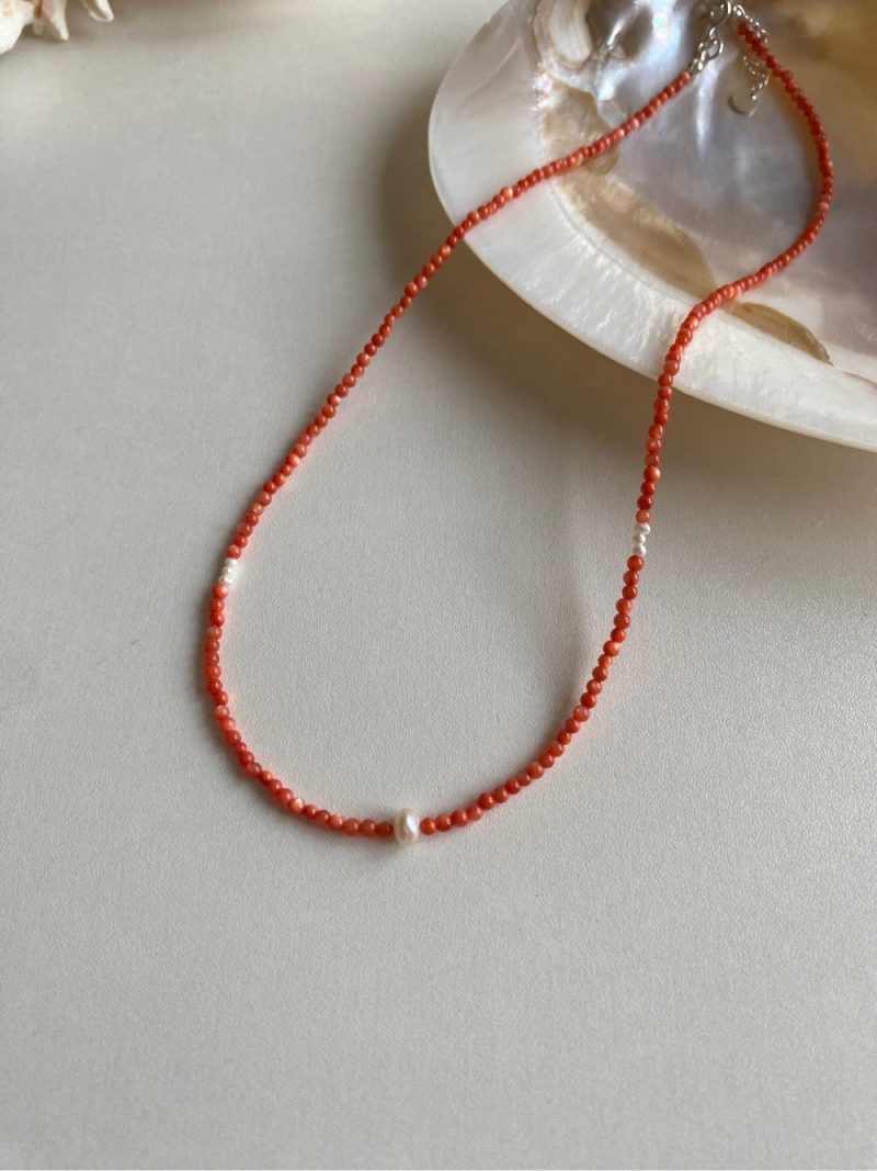 RedShellBeadedPearlNecklace1