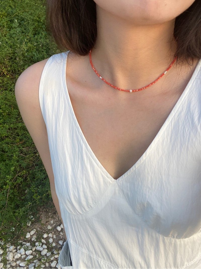 RedShellBeadedPearlNecklace2