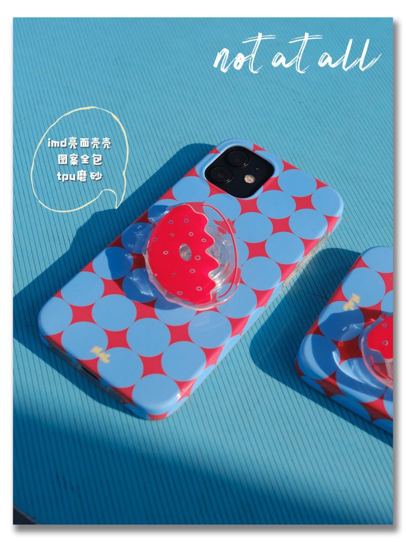 RedandBlueCirclePrintedPhoneCase4