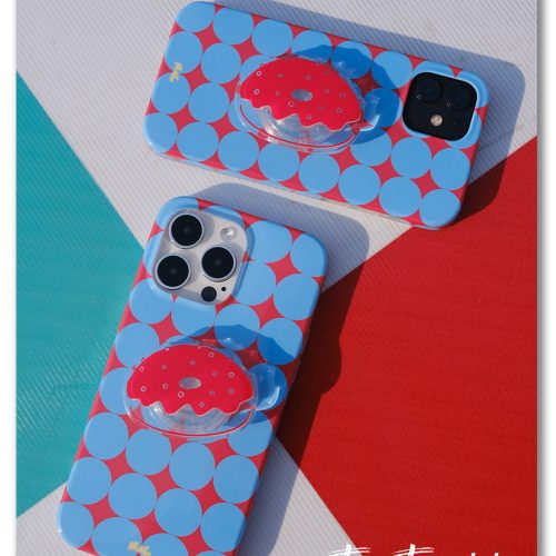 RedandBlueCirclePrintedPhoneCase6