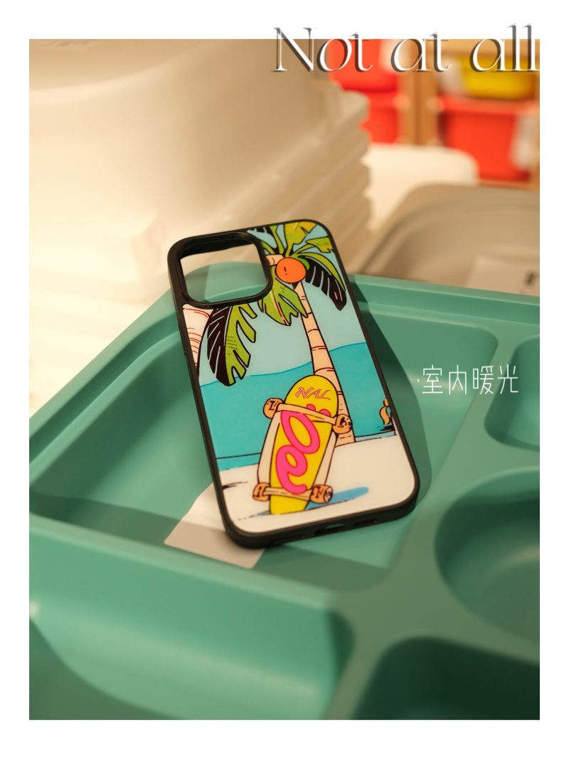 RetroBeachCoconutPrintPhoneCase3