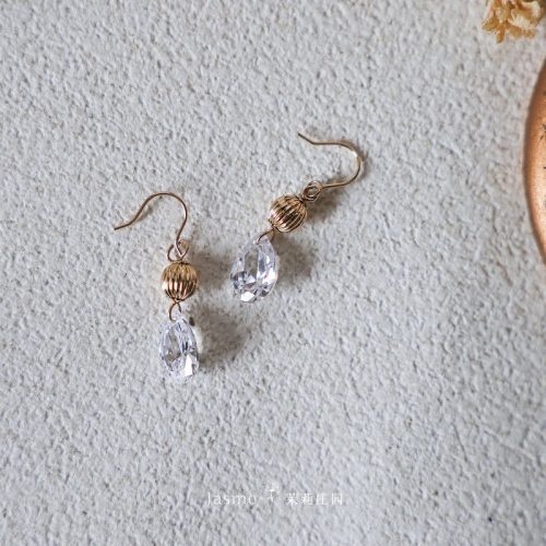 RetroZirconDangleEarrings2