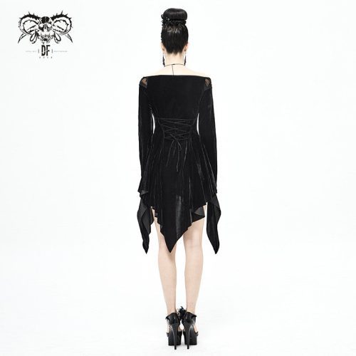 Roar GothicDressWithDistressedHemlineAndCuffs8