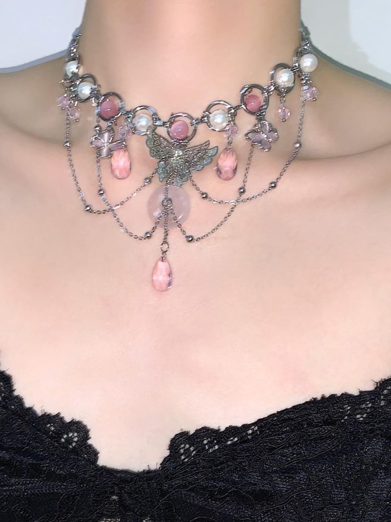 SakuraButterflyTasselChoker2