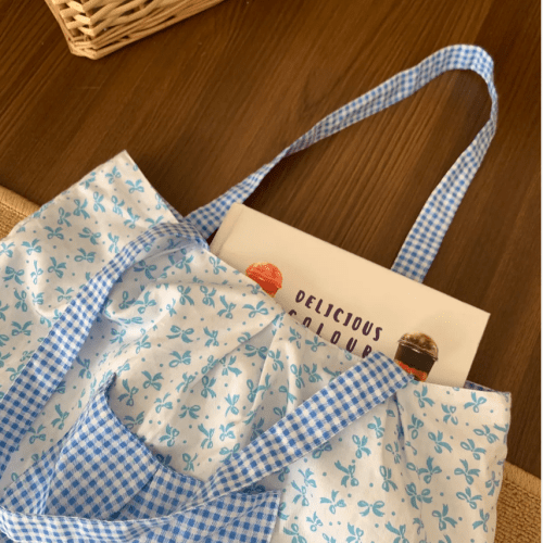 SeaSaltBubblesFloralPrintedDoublefaceToteBag4