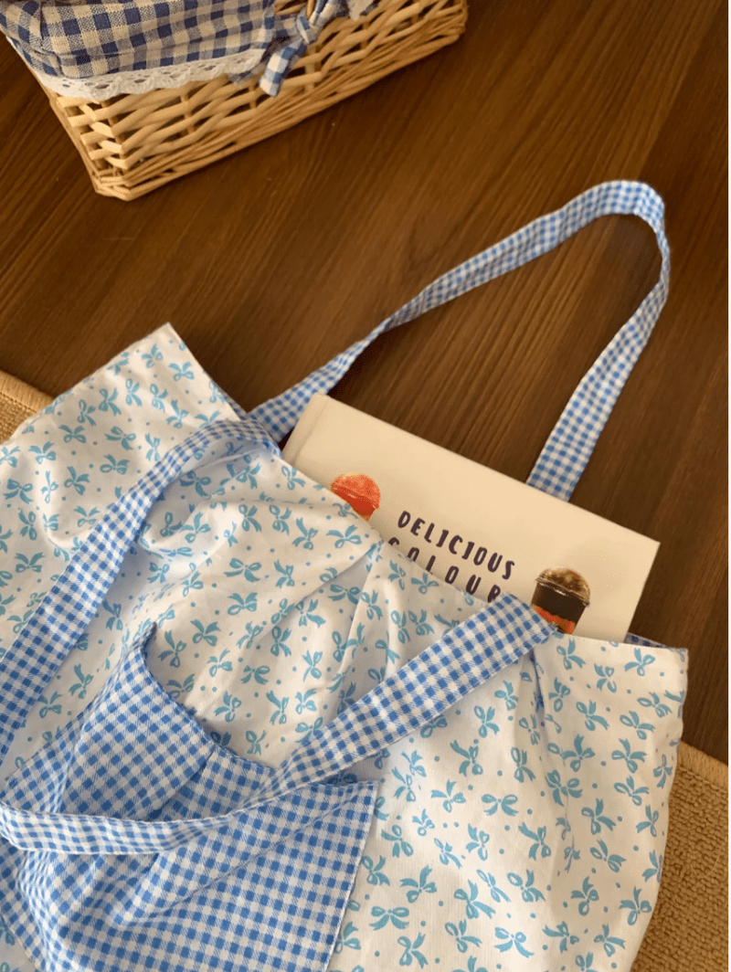 SeaSaltBubblesFloralPrintedDoublefaceToteBag4