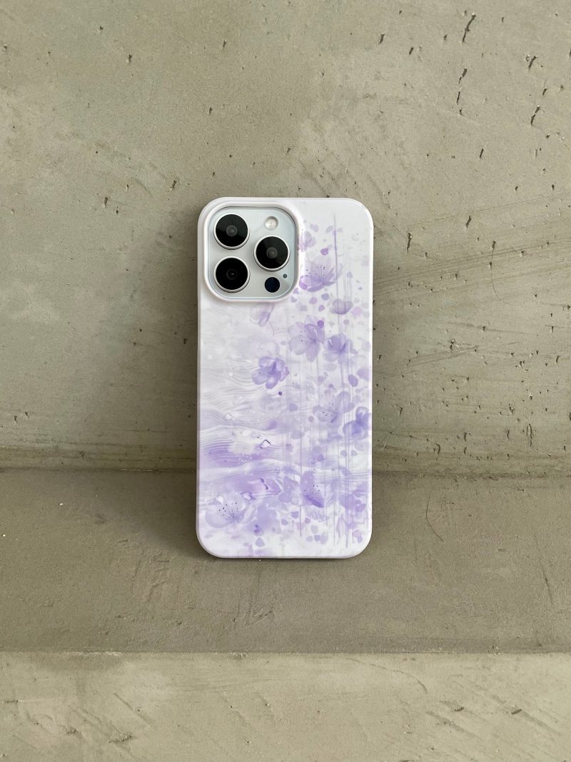 SeaofPurpleFlowersPrintedPhoneCase4