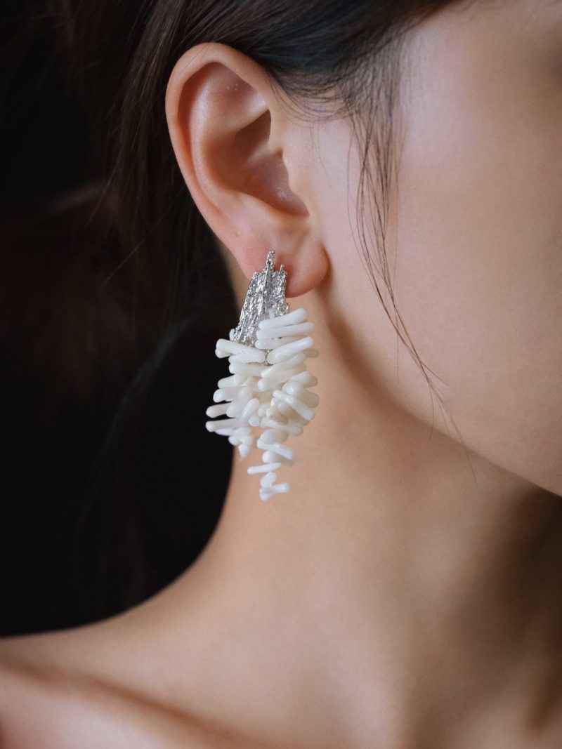 SilverWhiteMountainBeadedEarrings2