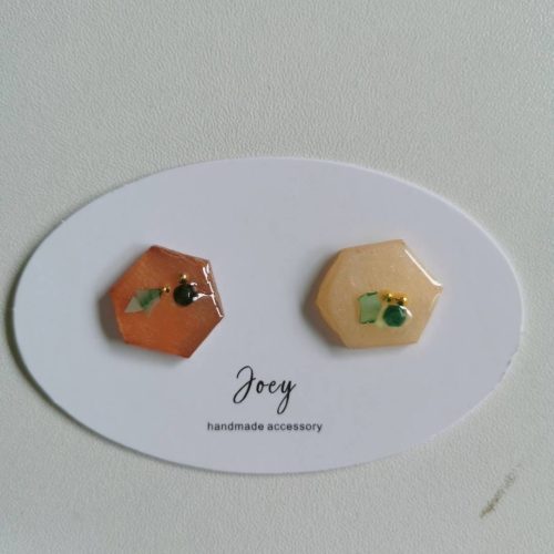 Simple Handmade Resin Studs12