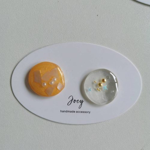 Simple Handmade Resin Studs14