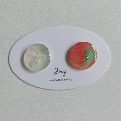 Simple Handmade Resin Studs4