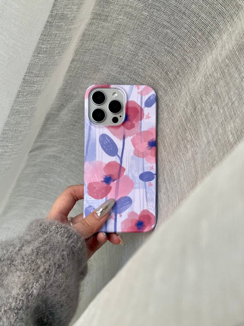 SketchingBloomingFlowerPrintedPhoneCase3