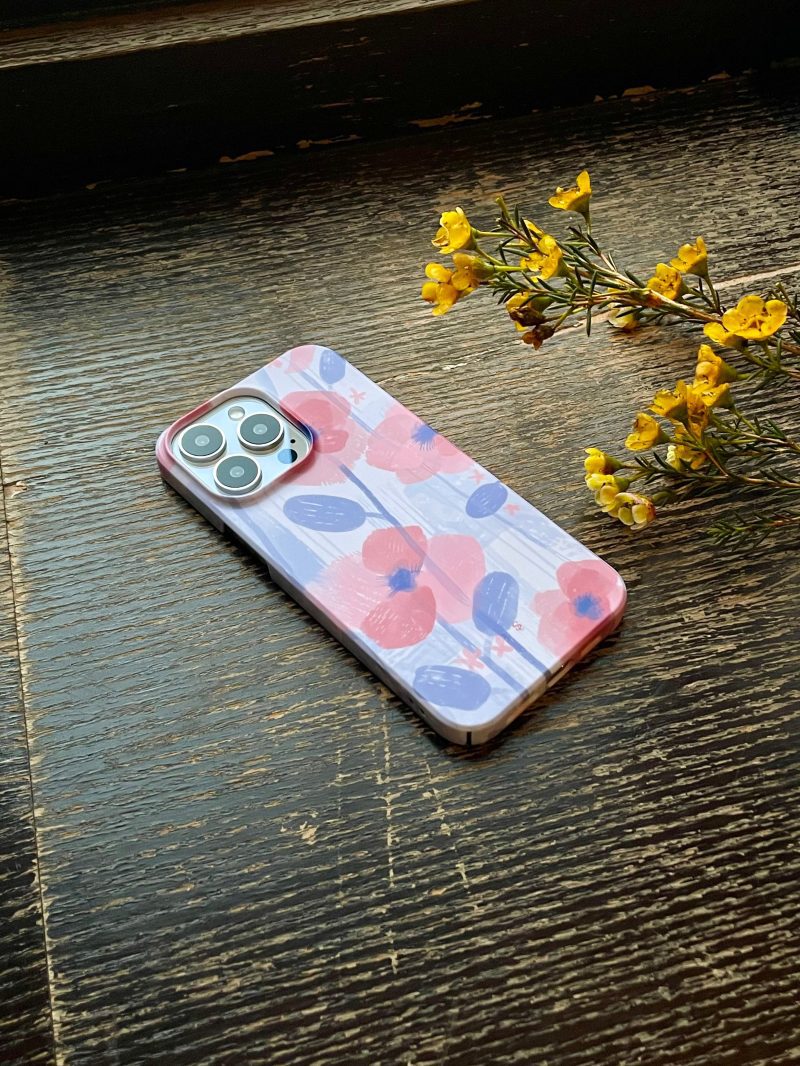 SketchingBloomingFlowerPrintedPhoneCase4