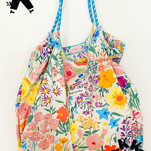 SketchingFloralEco FriendlyReusableShoulderBag3