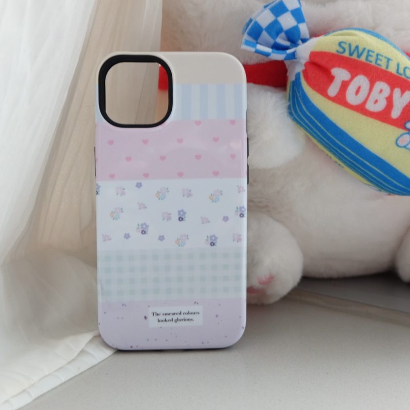 SmallFlowerPrintedDoubleLayerPhoneCase1