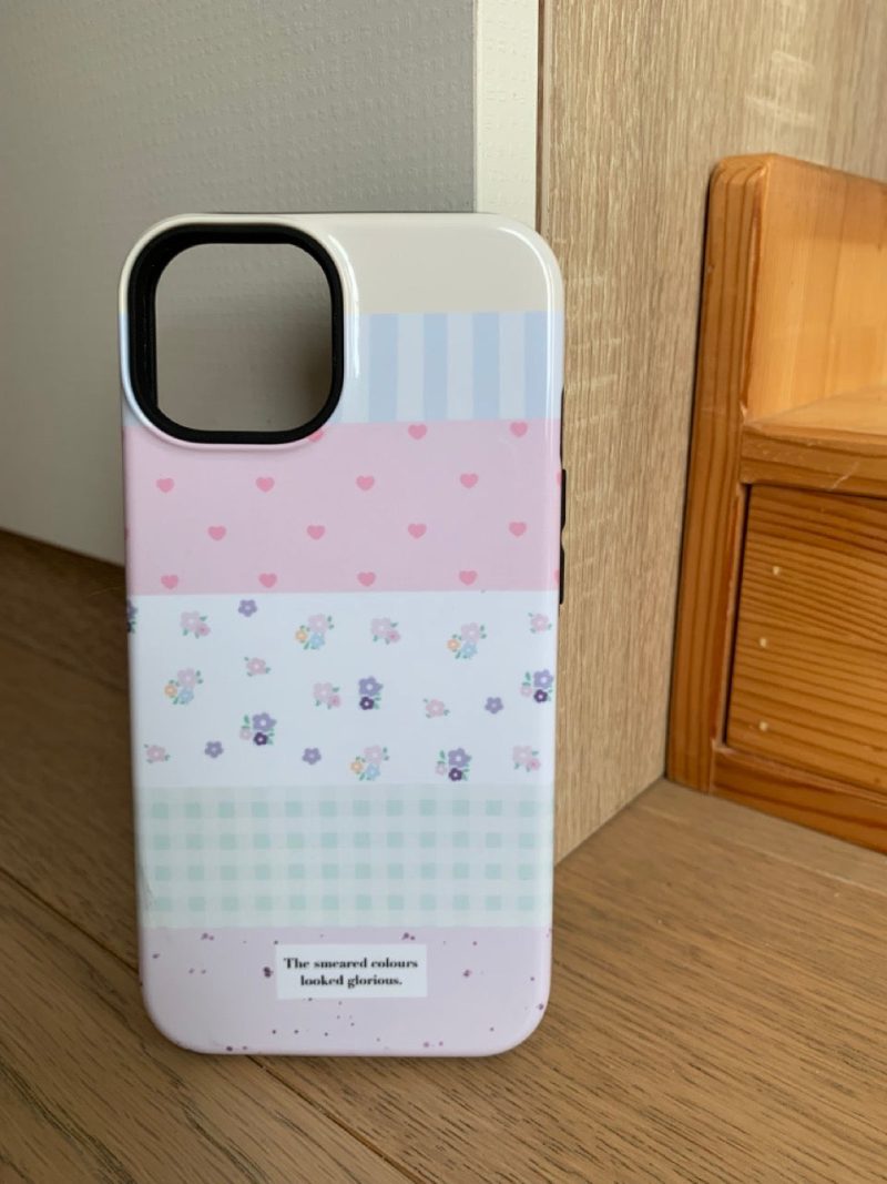 SmallFlowerPrintedDoubleLayerPhoneCase2