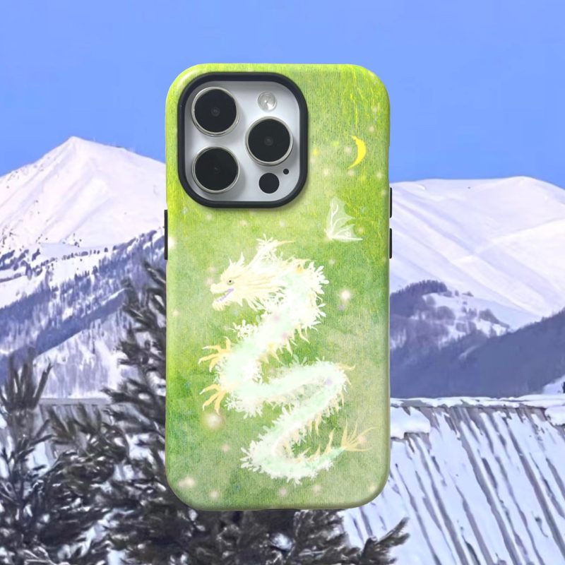 SnowMountainDragonDoubleLayerPhoneCase