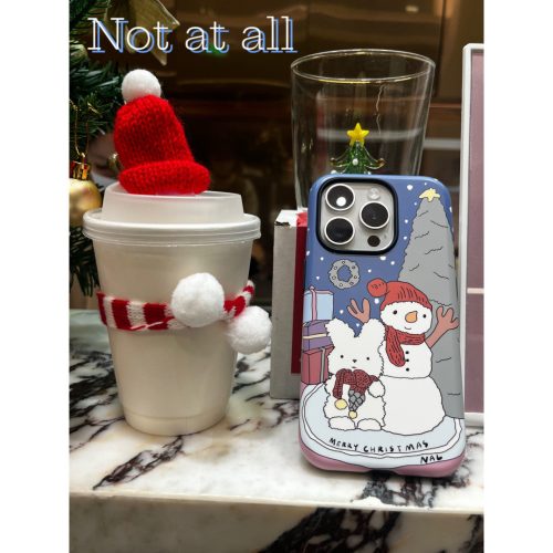 SnowmanPrintedDoubleLayerPhoneCase4