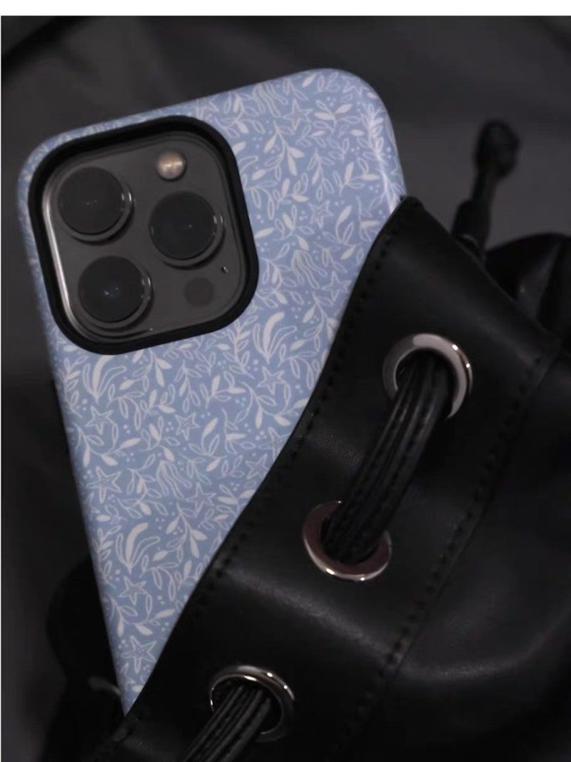 StarSummerBluePrintedDoubleLayerPhoneCase2