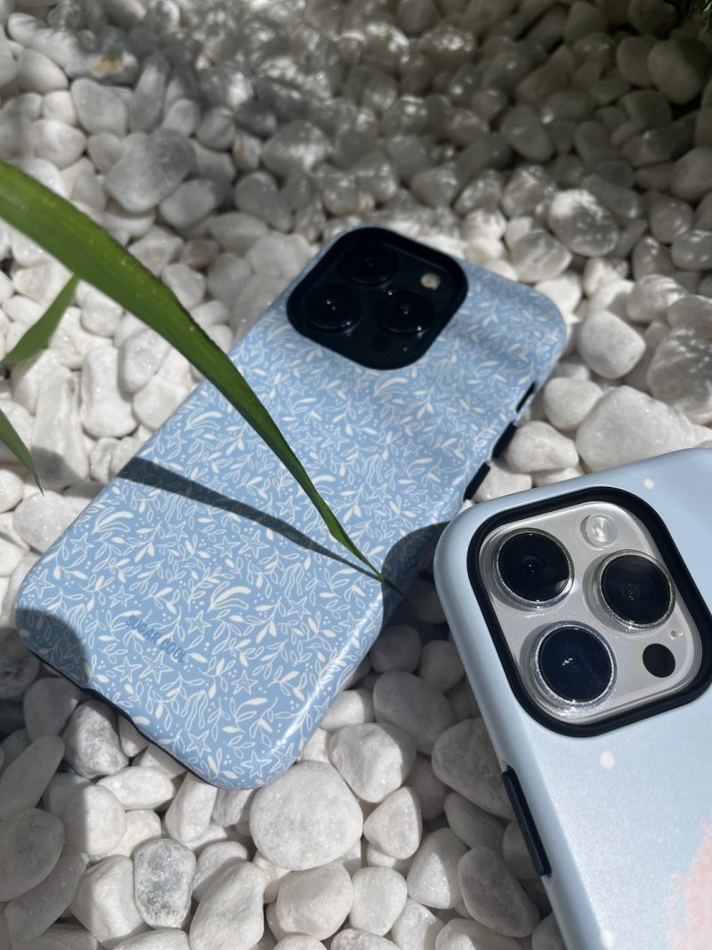 StarSummerBluePrintedDoubleLayerPhoneCase4